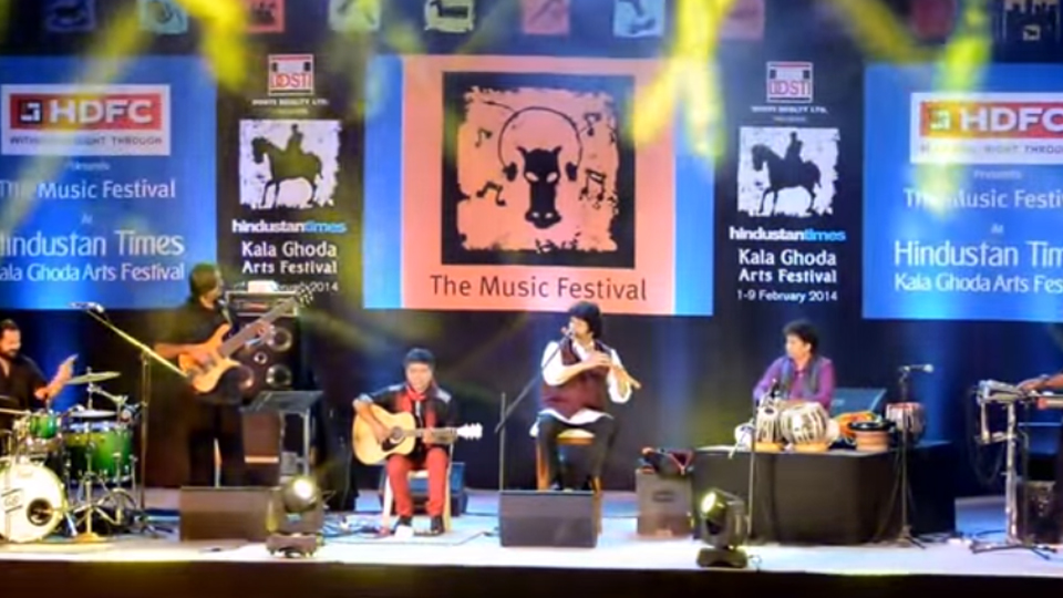 Performing with Rakesh Chaurasia and Friends